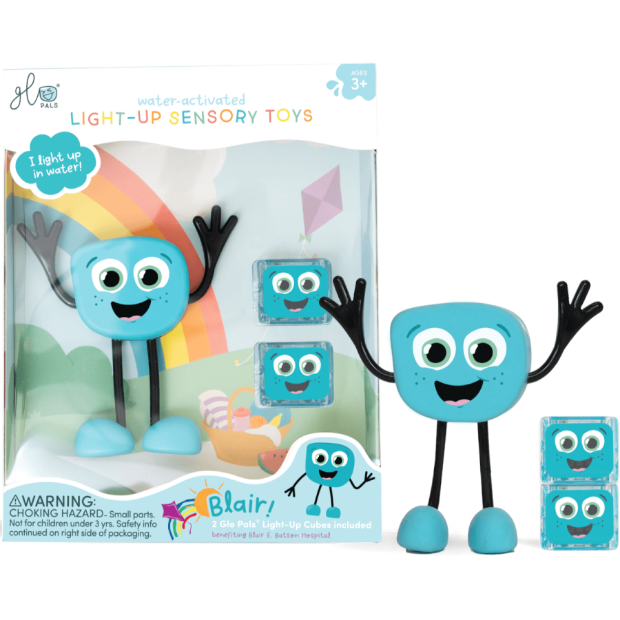 Postać do kąpieli Blair - zestaw z dwiema kostkami sensorycznymi świecącymi w wodzie / Glo Pals