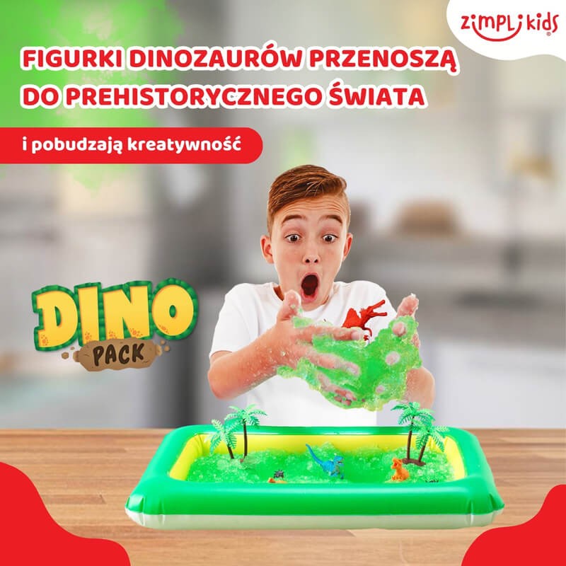 Zestaw do tworzenia gelli z figurkami i tacą Gelli Worlds Dino Pack 3+ / Zimpli Kids