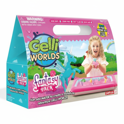 Zestaw do tworzenia gelli z figurkami i tacą Gelli Worlds Fantasy Pack 3+ / Zimpli Kids