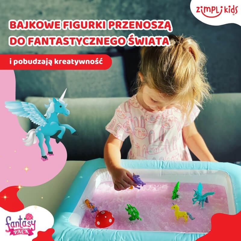 Zestaw do tworzenia gelli z figurkami i tacą Gelli Worlds Fantasy Pack 3+ / Zimpli Kids