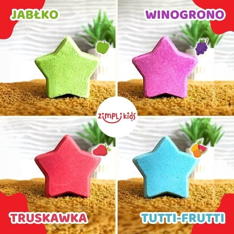 Musujące gwiazdki do kąpieli zmieniające kolor wody Baff Bombz 3+ / Zimpli Kids