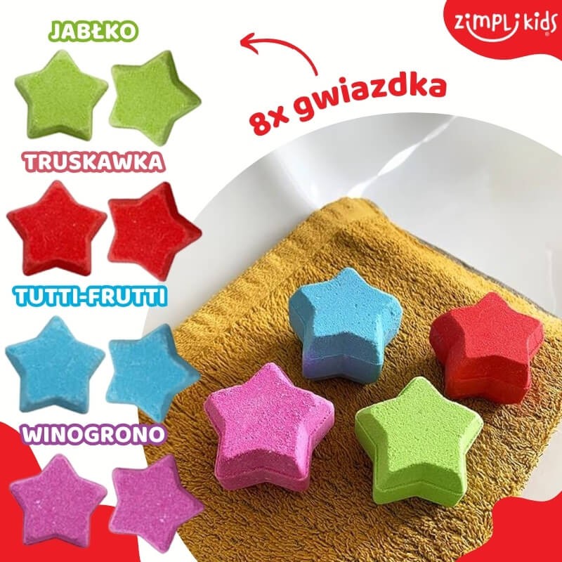 Musujące bomby do kąpieli zmieniające kolor wody Baff Bombz 3+ / Zimpli Kids
