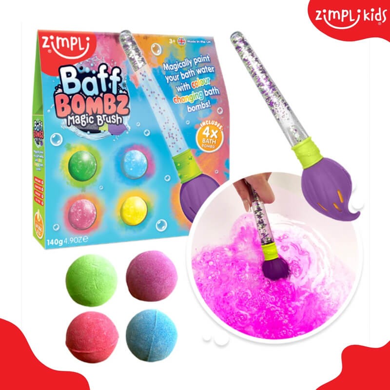 Kule do kąpieli z pędzlem Baff Bombz Magic Brush 3+ / Zimpli Kids
