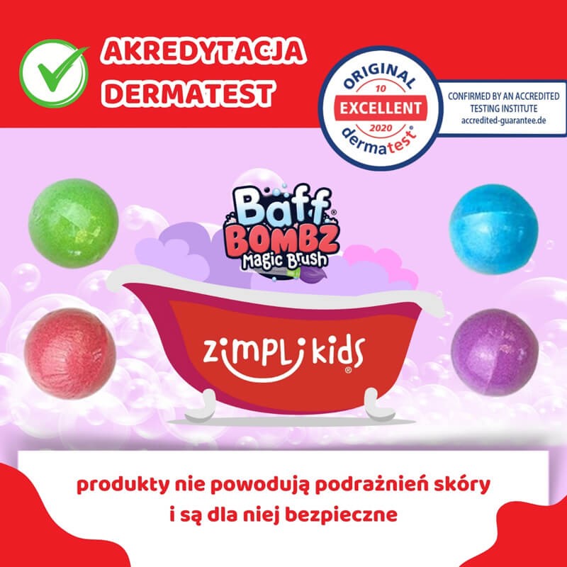 Kule do kąpieli z pędzlem Baff Bombz Magic Brush 3+ / Zimpli Kids
