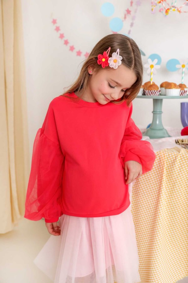 Bluza Puf - Koral / Manufaktura Falbanek