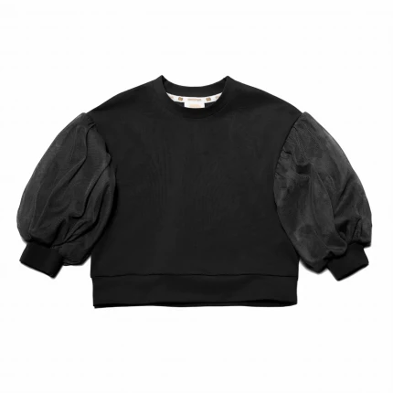 Bluza Puf - Czarna / Manufaktura Falbanek