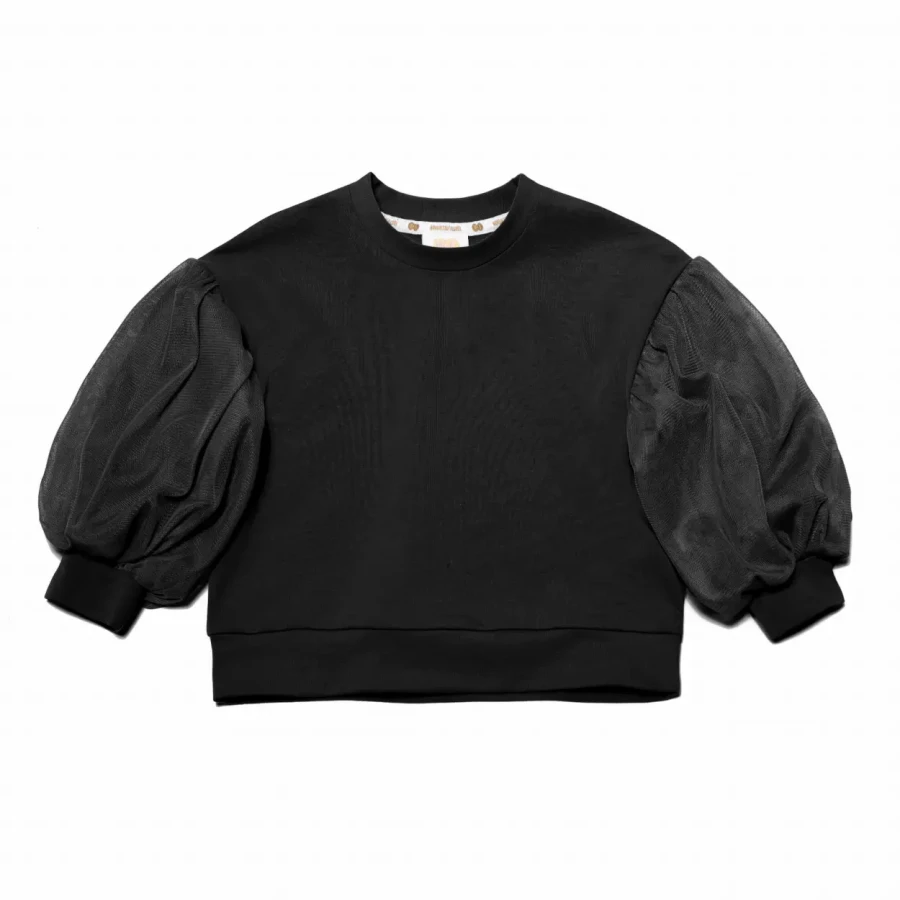 Bluza Puf - Czarna / Manufaktura Falbanek