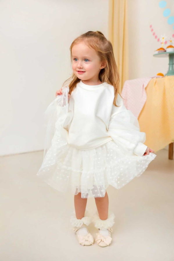 Bluza Puf - Ecru / Manufaktura Falbanek