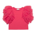 T-shirt WINGS - koral / Manufaktura Falbanek