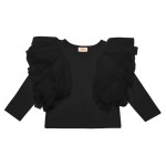 Bluzka WINGS - czarna / Manufaktura Falbanek