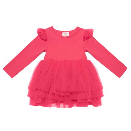 Sukienka ANGEL - koral / Manufaktura Falbanek