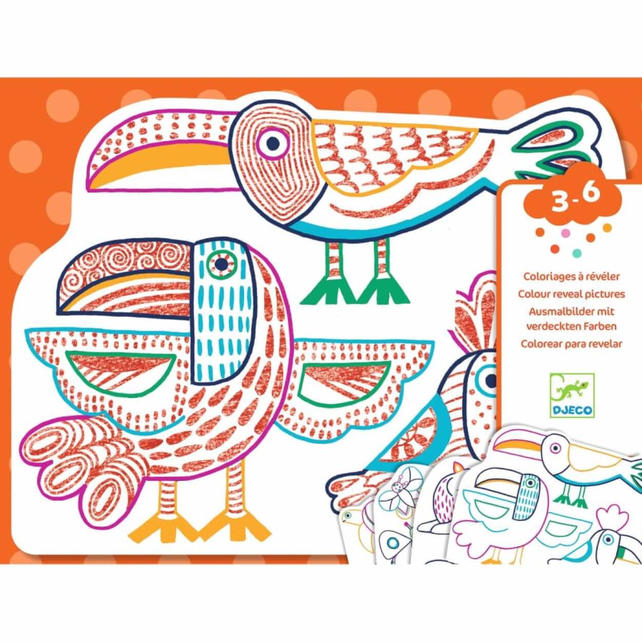 Magiczne kolorowanki - DZIKIE RODZINKI / Djeco