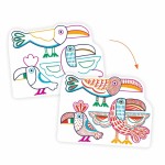 Magiczne kolorowanki - DZIKIE RODZINKI / Djeco