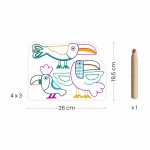 Magiczne kolorowanki - DZIKIE RODZINKI / Djeco