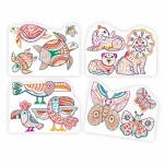 Magiczne kolorowanki - DZIKIE RODZINKI / Djeco