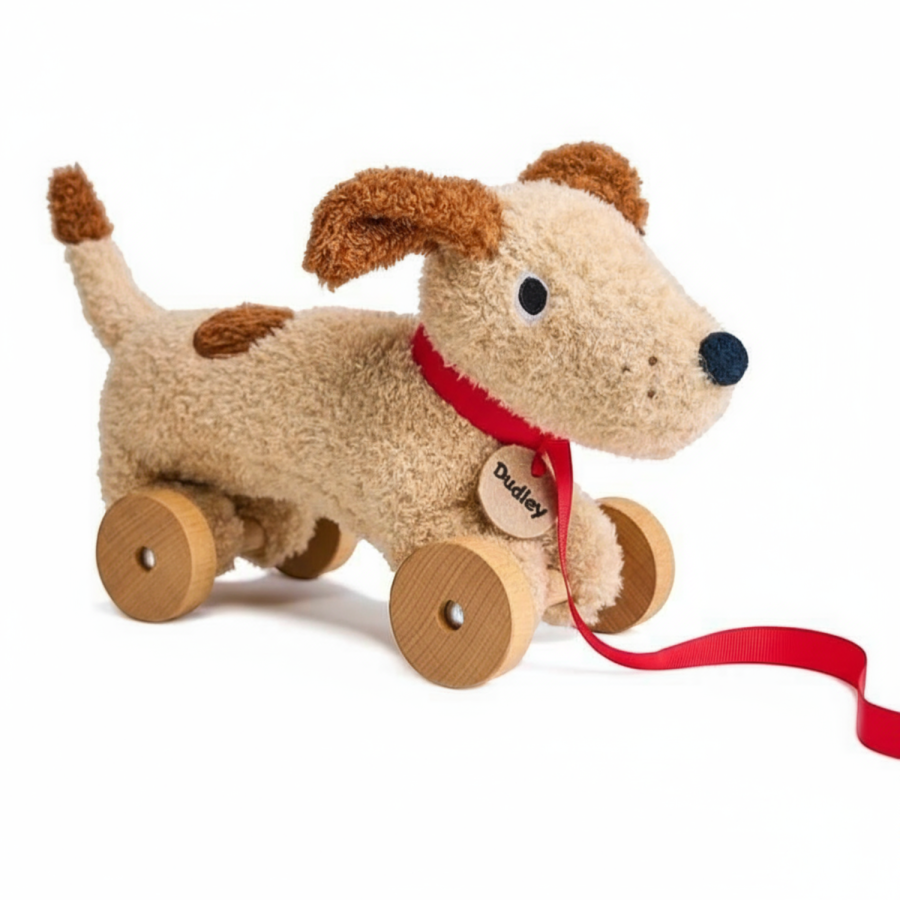 Piesek na kółkach do ciągnięcia - Dudley / ThreadBear Design