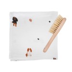 Szczotka na ciemieniuchę z myjką - pieski, cavaliery / Lullalove