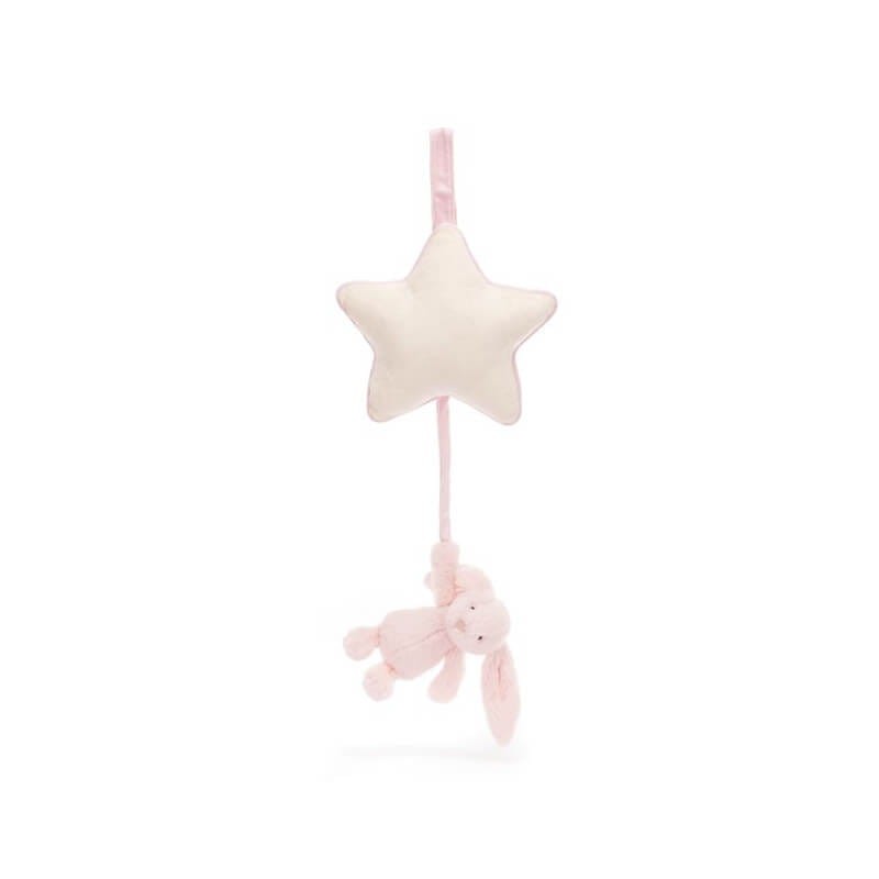 Pozytywka Jasno Różowy Króliczek z Gwiazdką 30 cm / Jellycat MP4BP