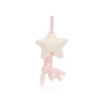 Pozytywka Jasno Różowy Króliczek z Gwiazdką 30 cm / Jellycat MP4BP