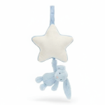 Pozytywka Jasno Niebieski Króliczek z Gwiazdką 30 cm / Jellycat MP4BB