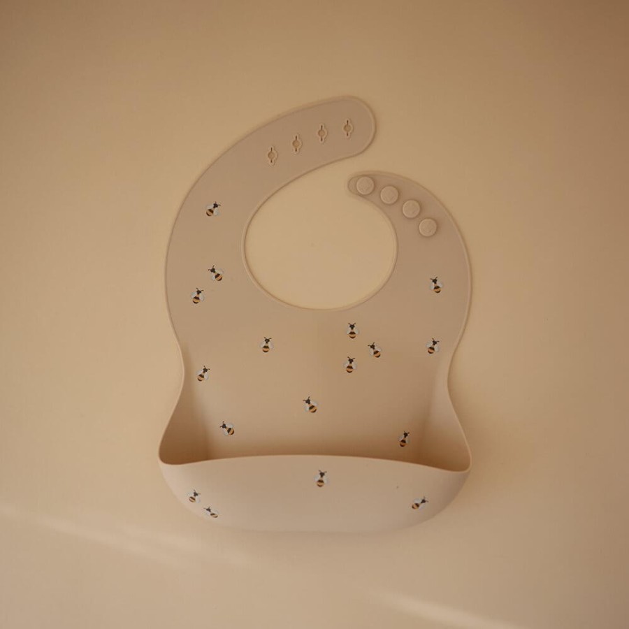 Śliniak silikonowy Bees / Mushie