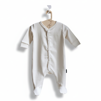 Rampers ze stopkami - ecru, rozm. 68 / Coodo