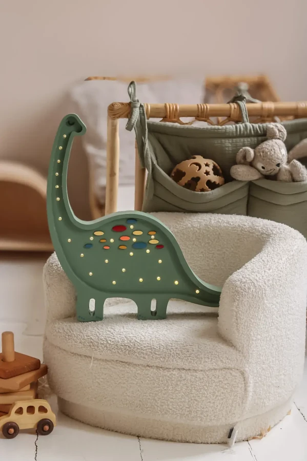 Lampa Little Dino Diplodok CONFETTI GREEN / Little Lights