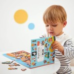 Magnetyczna układanka Magneti'stories Plac budowy 3+ / Janod