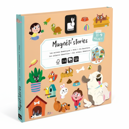 Magnetyczna układanka Magneti'stories Zwierzęta domowe 3+ / Janod