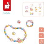 Zestaw kreatywny do tworzenia biżuterii z drewna Tęczowa kraina 4+ / Janod J09129