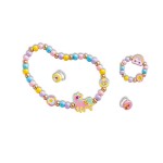 Zestaw kreatywny do tworzenia biżuterii z drewna Tęczowa kraina 4+ / Janod J09129