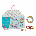 Zestaw kreatywny do tworzenia biżuterii z drewna Ogród kwiatów 4+ / Janod J09130