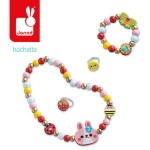 Zestaw kreatywny do tworzenia biżuterii z drewna Ogród kwiatów 4+ / Janod J09130