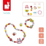 Zestaw kreatywny do tworzenia biżuterii z drewna Ogród kwiatów 4+ / Janod J09130