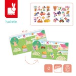 Zestaw kreatywny Grube naklejki wielokrotnego użytku My arts & crafts 2+ / Janod J09144