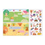 Zestaw kreatywny Grube naklejki wielokrotnego użytku My arts & crafts 2+ / Janod J09144