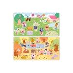 Zestaw kreatywny Grube naklejki wielokrotnego użytku My arts & crafts 2+ / Janod J09144