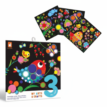 Zestaw kreatywny Okrągłe naklejki My arts & crafts 3+ / Janod