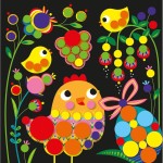 Zestaw kreatywny Okrągłe naklejki My arts & crafts 3+ / Janod J09146