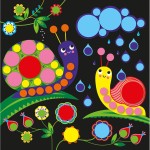 Zestaw kreatywny Okrągłe naklejki My arts & crafts 3+ / Janod J09146