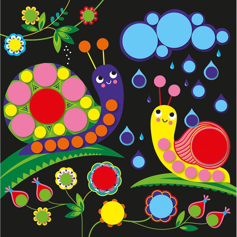 Zestaw kreatywny Okrągłe naklejki My arts & crafts 3+ / Janod J09146