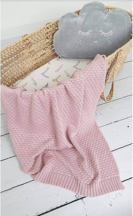 Kocyk BUBBLE dusty pink / Pink no More