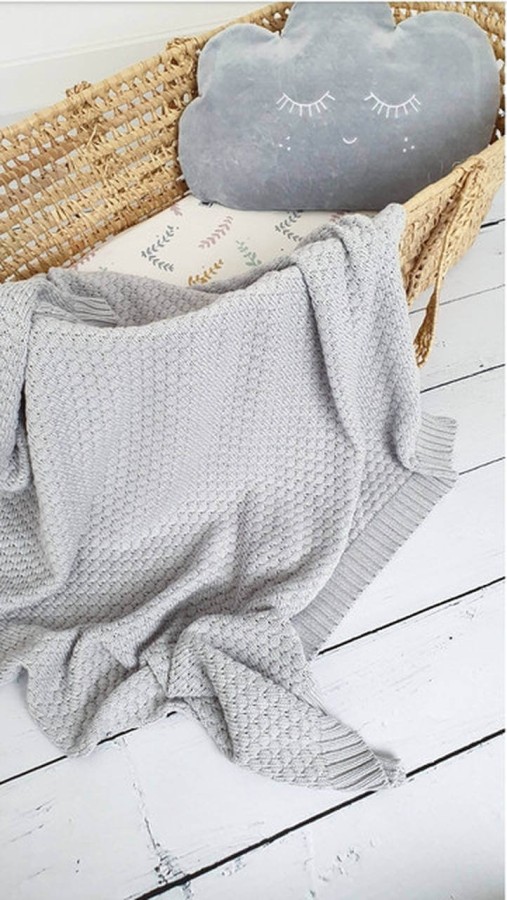 Kocyk BUBBLE grey / Pink no More