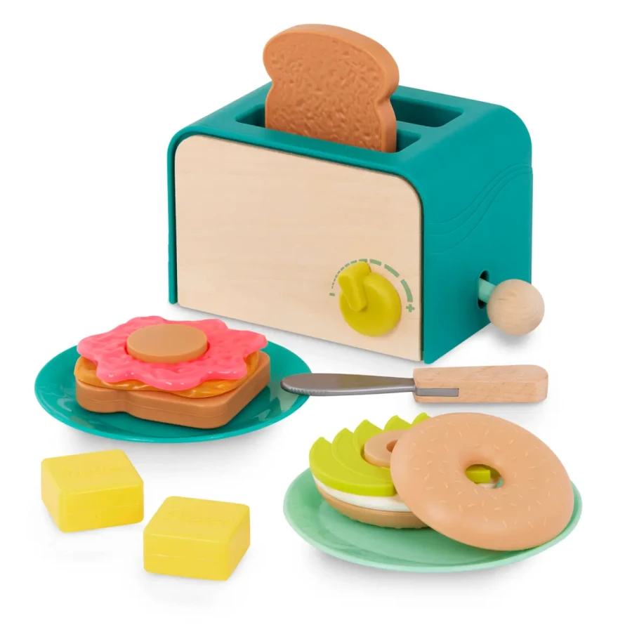 Mini Chef - Breakfast Playset - toster i akcesoria śniadaniowe / B.Toys BX2331Z