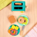 Mini Chef - Breakfast Playset - toster i akcesoria śniadaniowe / B.Toys BX2331Z