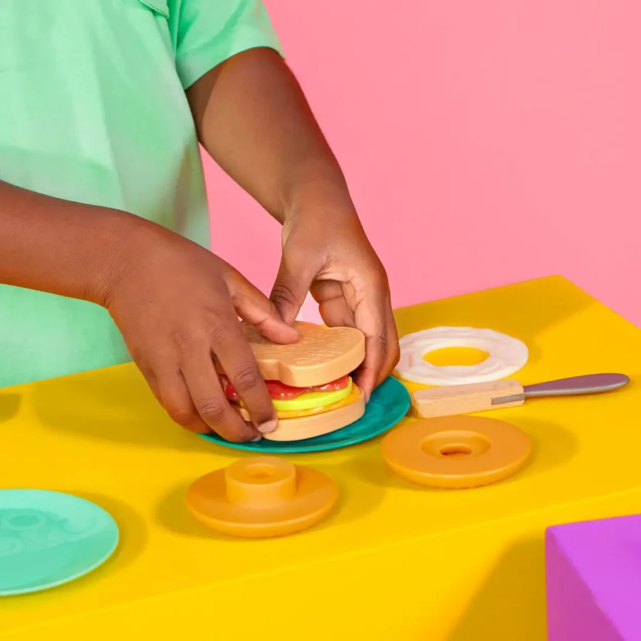 Mini Chef - Breakfast Playset - toster i akcesoria śniadaniowe / B.Toys BX2331Z