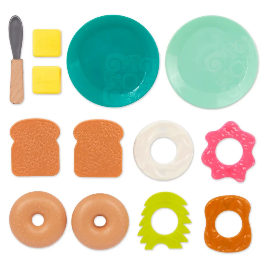 Mini Chef - Breakfast Playset - toster i akcesoria śniadaniowe / B.Toys BX2331Z