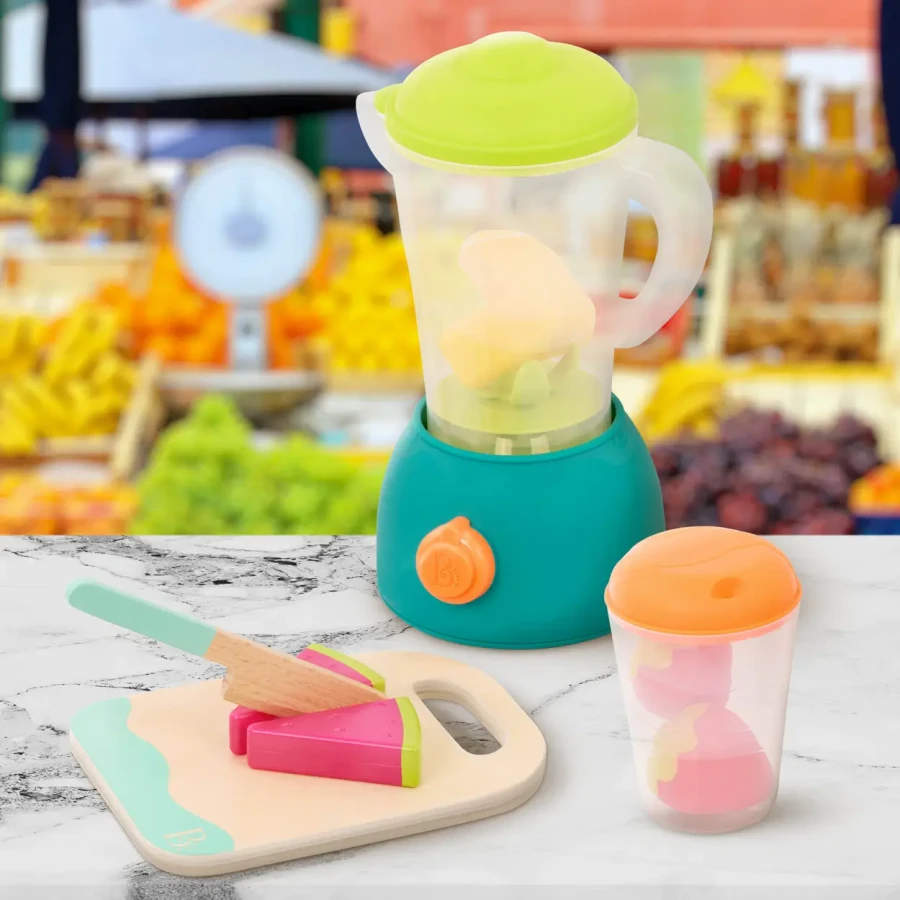 Mini Chef - Fruity Smoothie Playset - BLENDER z owocami i akcesoriami / B.Toys BX2230Z