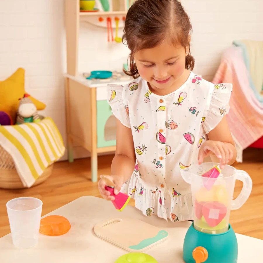 Mini Chef - Fruity Smoothie Playset - BLENDER z owocami i akcesoriami / B.Toys BX2230Z