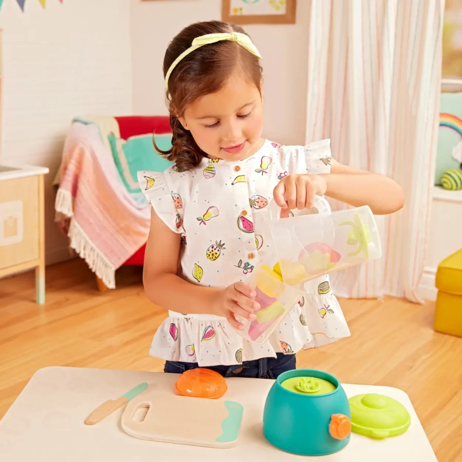 Mini Chef - Fruity Smoothie Playset - BLENDER z owocami i akcesoriami / B.Toys BX2230Z